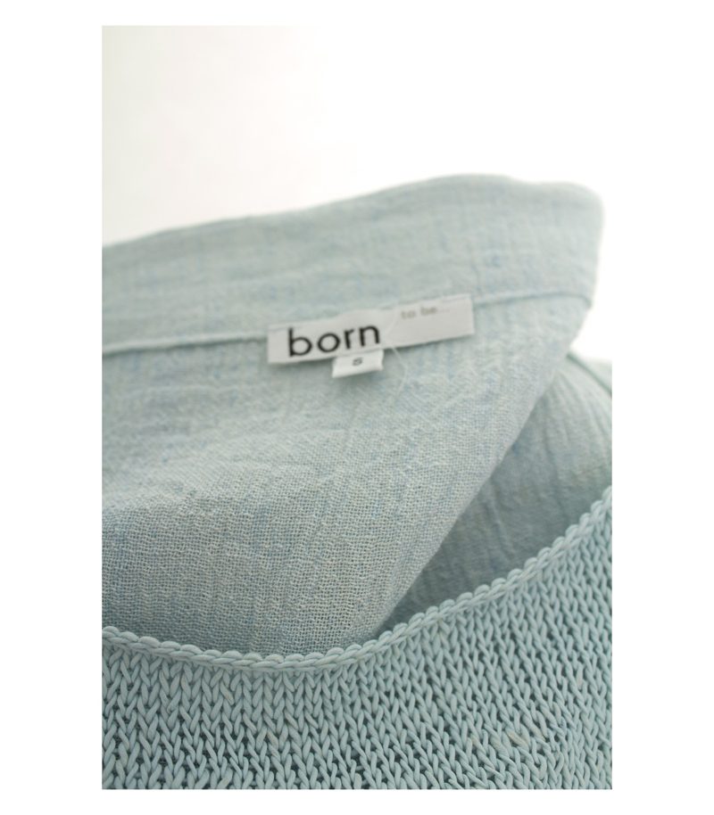 born to be Damen Shiirt T-Shirt Gr. S Leinen – Foto 4