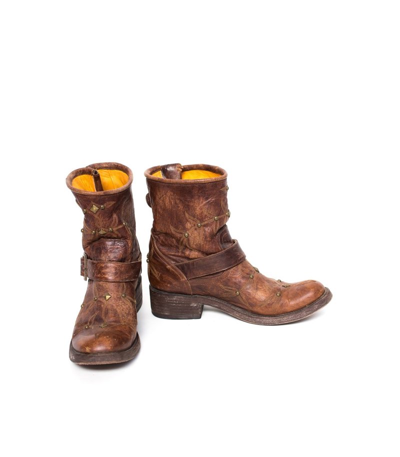 Mexicana Damen Schuhe Stefeletten Gr. EUR 39 Braun Leder – Foto 1