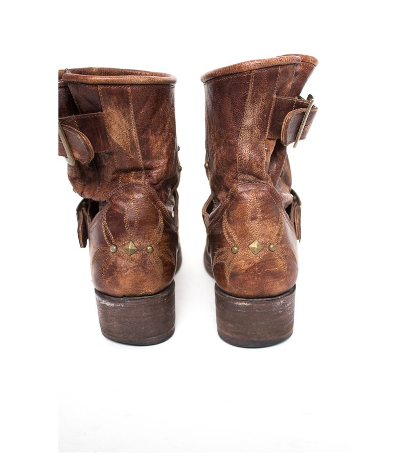 Mexicana Damen Schuhe Stefeletten Gr. EUR 39 Braun Leder – Foto 3