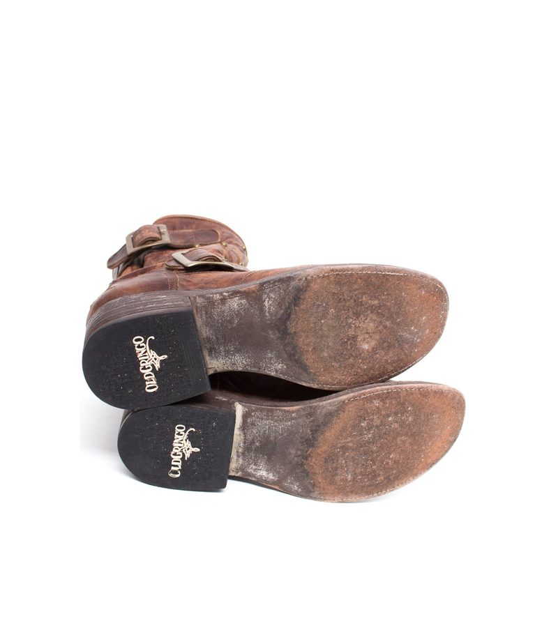 Mexicana Damen Schuhe Stefeletten Gr. EUR 39 Braun Leder – Foto 5
