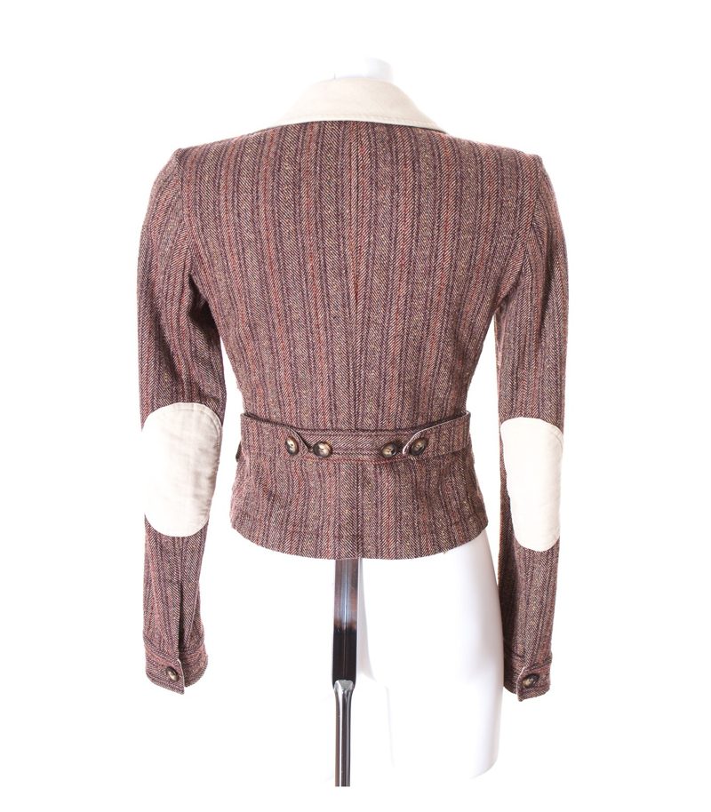 ETRO MILANO Damen Blazer Gr. 34 (IT 38) Mehrfarbig Biker Wollmix – Foto 4