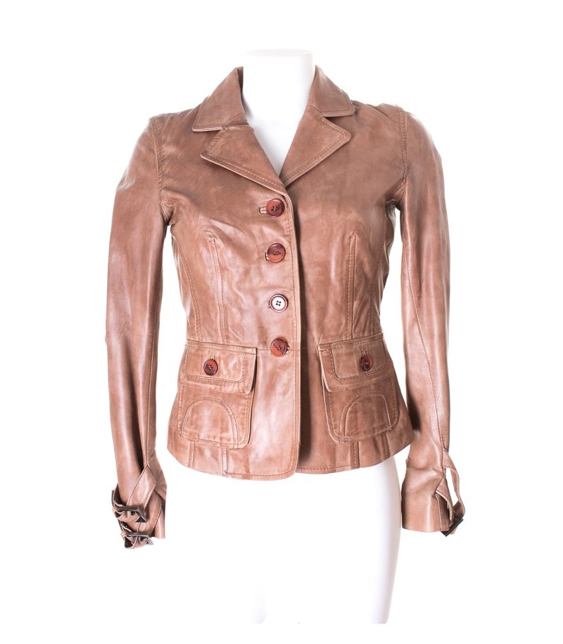 heine Damen Lederjacke Gr. D 34 – Foto 1