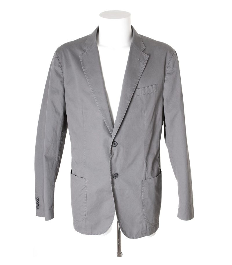 UNIQLO Herren Sakko Sommersakko Gr. XL Grau Baumwolle – Foto 1
