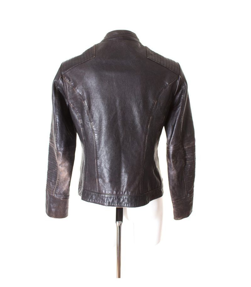 mangoon Damen Lederjacke Gr. D 40 Braun Leder – Foto 3