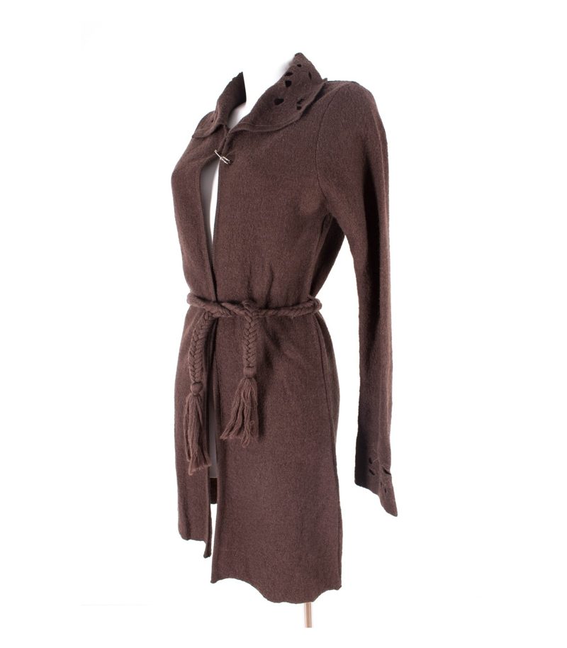 suksess Strickjacke Cardigan Gr. M Wolle Longjacke Strick Strickmantel Knit – Foto 2