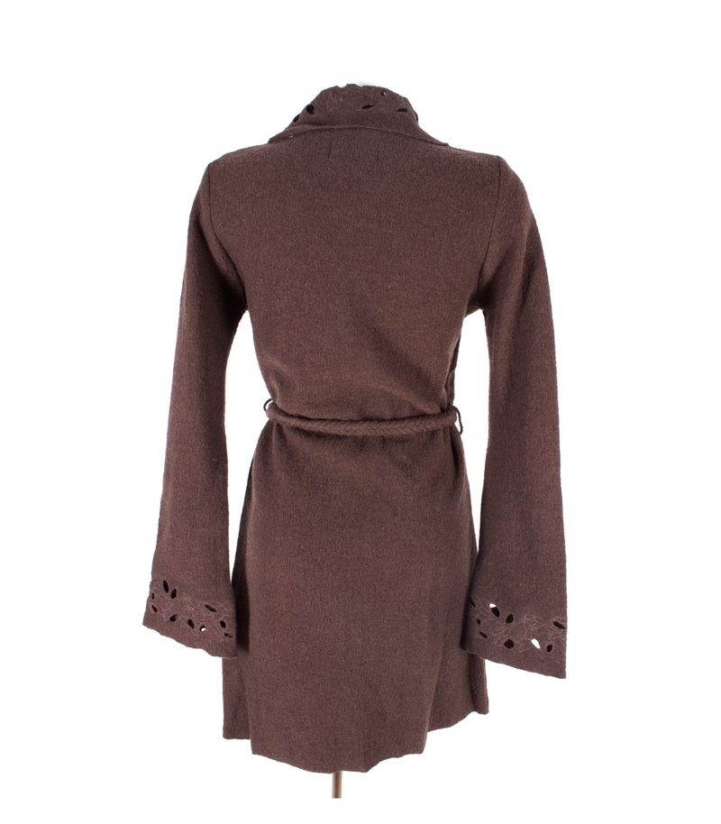 suksess Strickjacke Cardigan Gr. M Wolle Longjacke Strick Strickmantel Knit – Foto 3