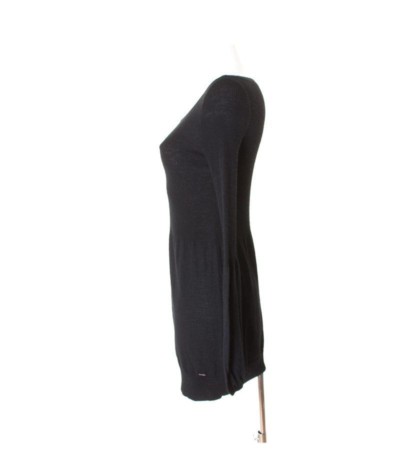 PINKO Damen Kleid Strickkleid Gr. L Schwarz Merino Wolle – Foto 2