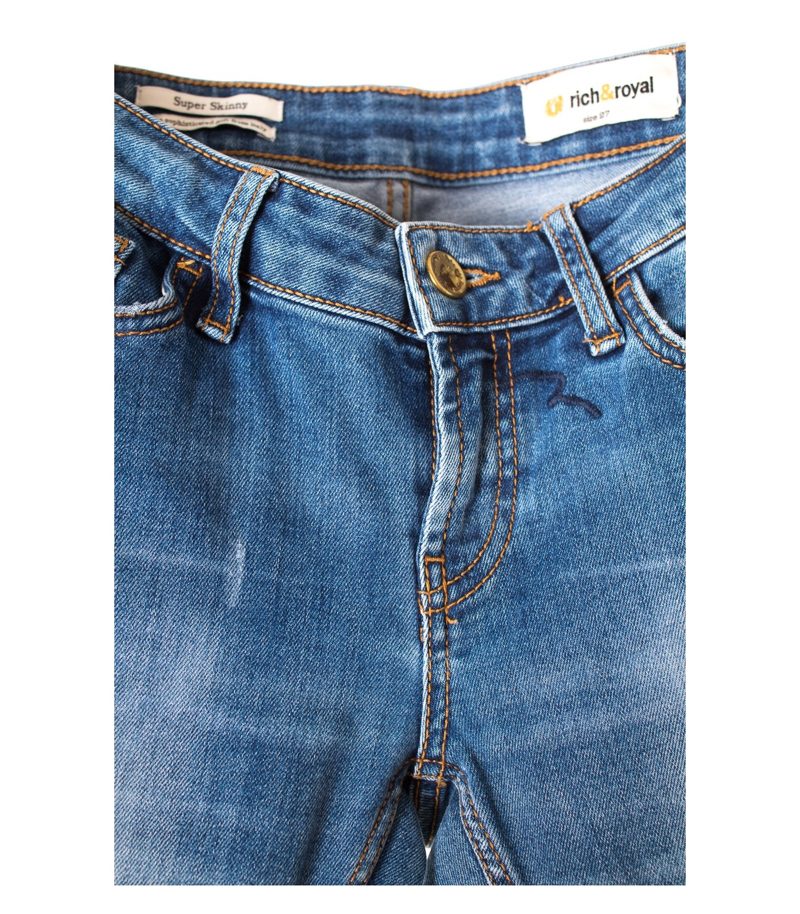 rich & royal Damen Jeans Gr. W 27 L 32 Blau – Foto 4