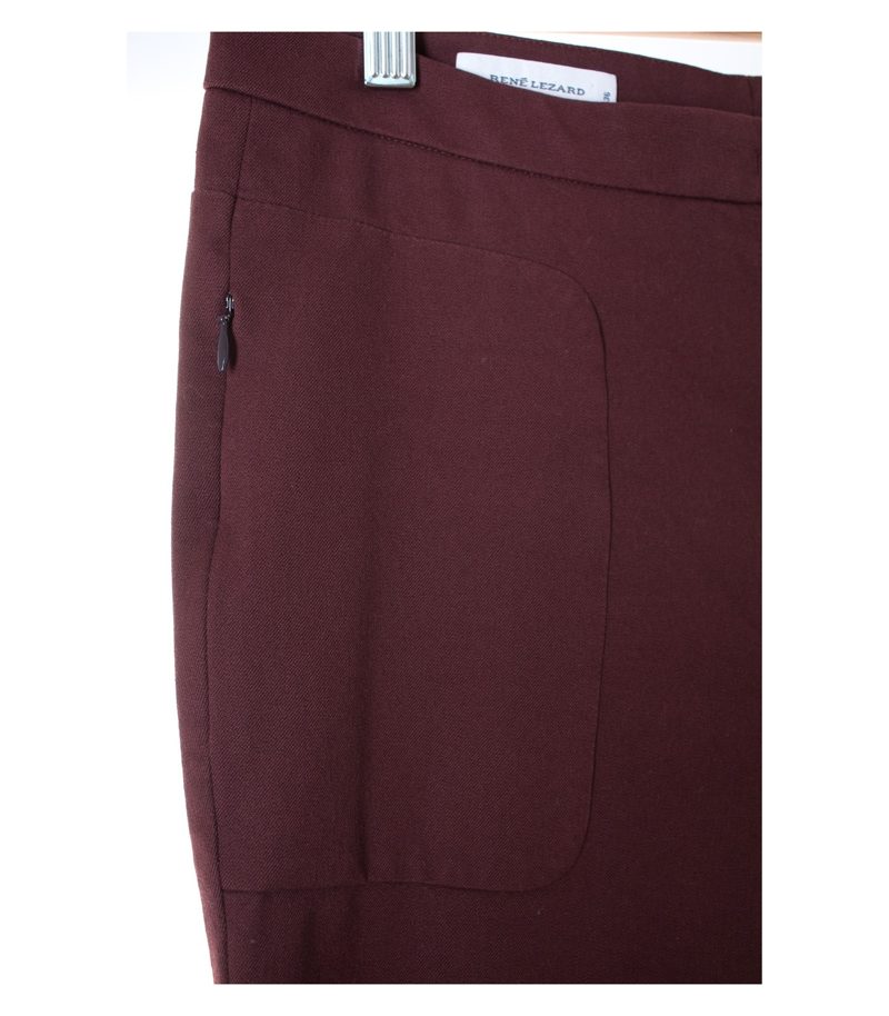 RENE LEZARD Damen Hose Stretch Gr. D 36 Weinrot – Foto 3
