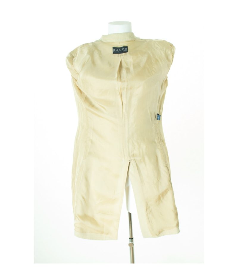 RALPH LAUREN Damen Mantel Gr. DE 38 in Beigegelb Leinen – Foto 4