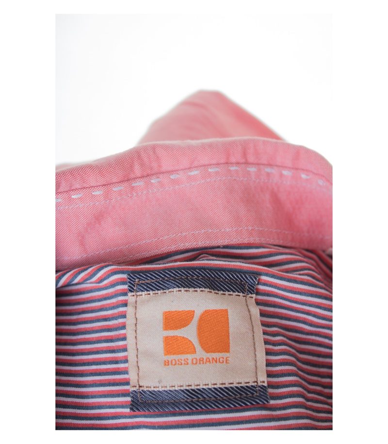 HUGO BOSS Herren Hemd Gr. S Orange Rosa – Foto 6