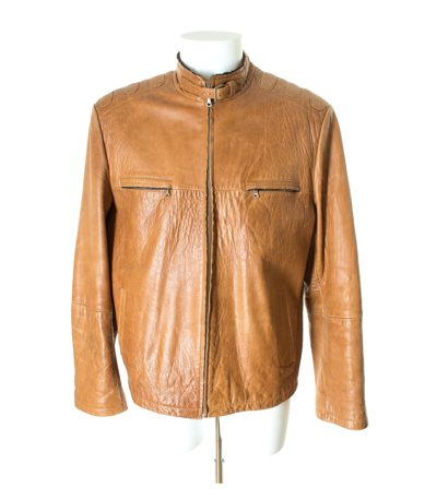 JOHN GALLIANO Herren Jacke Echt Gr. XL Braun Leder
