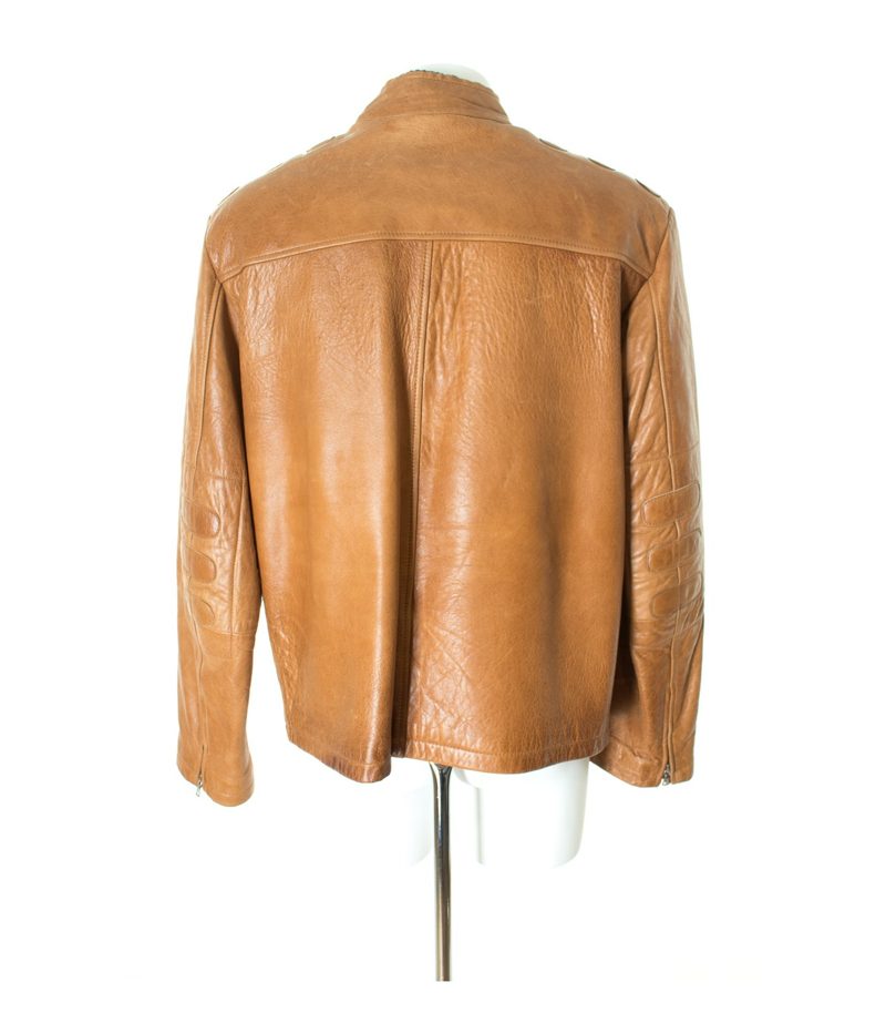 JOHN GALLIANO Herren Jacke Echt Gr. XL Braun Leder – Foto 3
