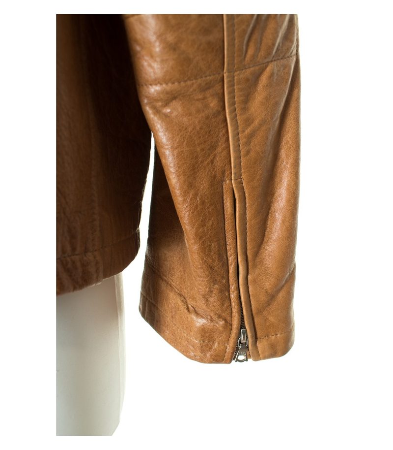 JOHN GALLIANO Herren Jacke Echt Gr. XL Braun Leder – Foto 4