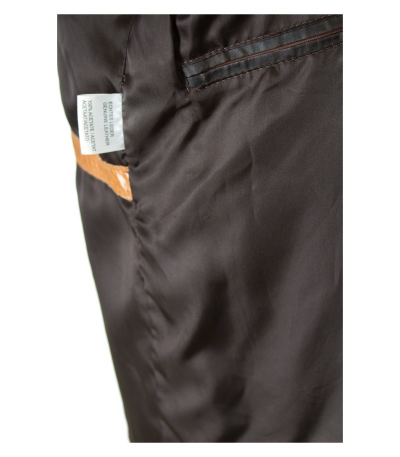 JOHN GALLIANO Herren Jacke Echt Gr. XL Braun Leder – Foto 7