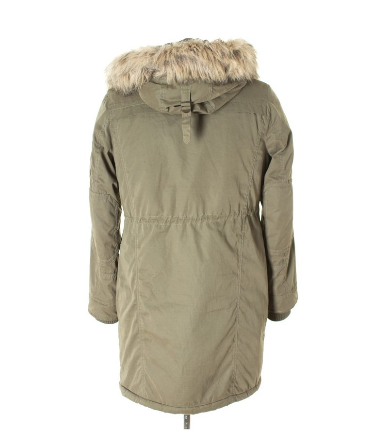 ANN CHRISTINE Damen Mantel Parka Gr. DE 40 Khaki – Foto 3