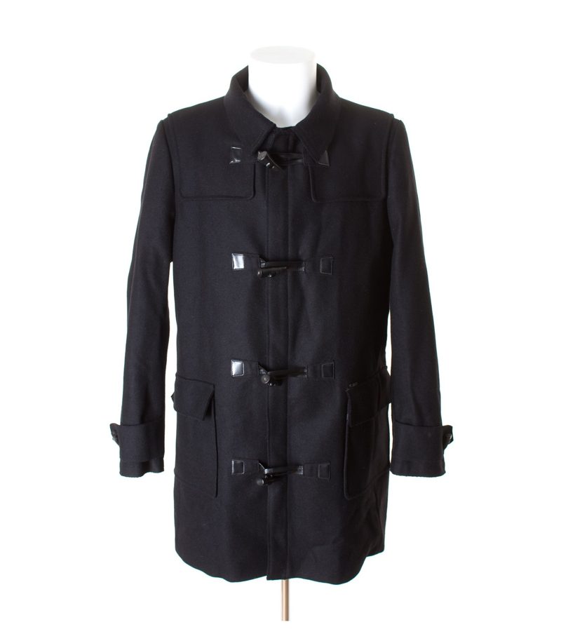 ZARA Herren MAN Mantel Gr. XL Schwarz Wolle – Foto 1