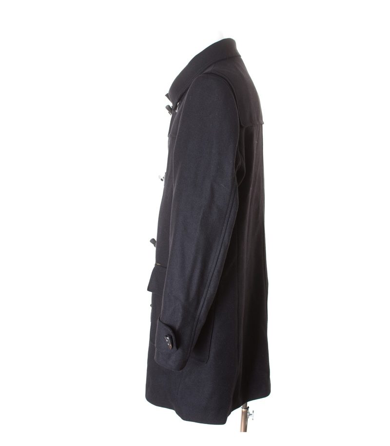 ZARA Herren MAN Mantel Gr. XL Schwarz Wolle – Foto 2