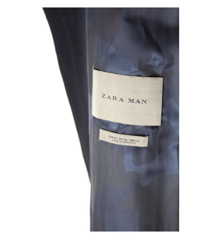 ZARA Herren MAN Mantel Gr. XL Schwarz Wolle – Foto 5