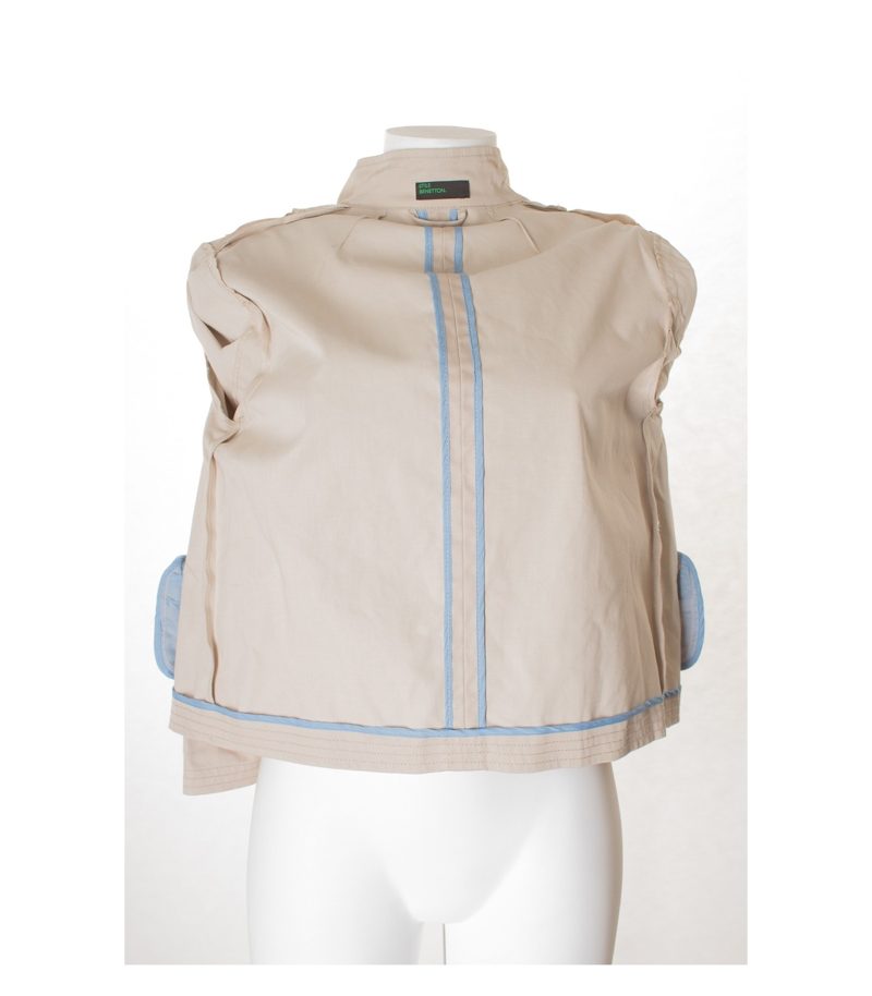 STILE BENETTON Damen Sommerjacke Gr. M Hellgraubeige – Foto 3