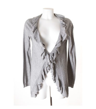 Gap Maternity Damen Strickjacke & Gr. M Grau Baumwolle Kaschmir