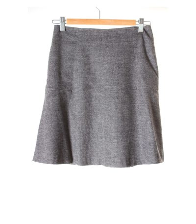 Massimo Dutti Damen Rock Gr. DE 36 in Grauweiß