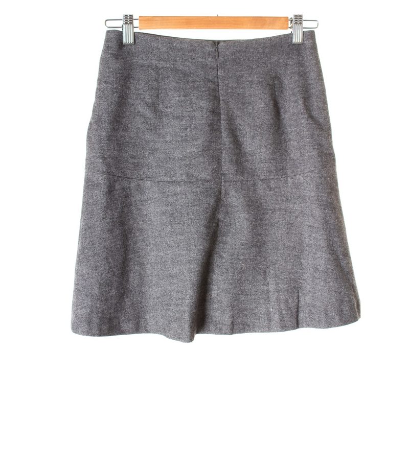 Massimo Dutti Damen Rock Gr. DE 36 in Grauweiß – Foto 2