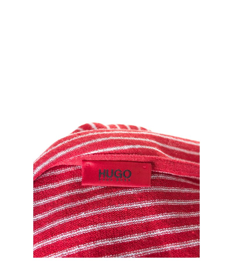 HUGO BOSS Damen Pullover Gr. S Rot Weiß Leinen – Foto 4