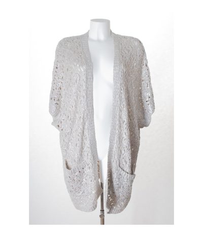 STEFFEN SCHRAUT Damen Strickjacke Gr. DE 36 Grau