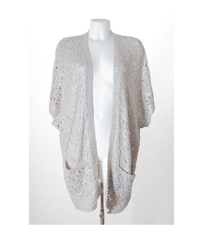 STEFFEN SCHRAUT Damen Strickjacke Gr. DE 36 Grau – Foto 1