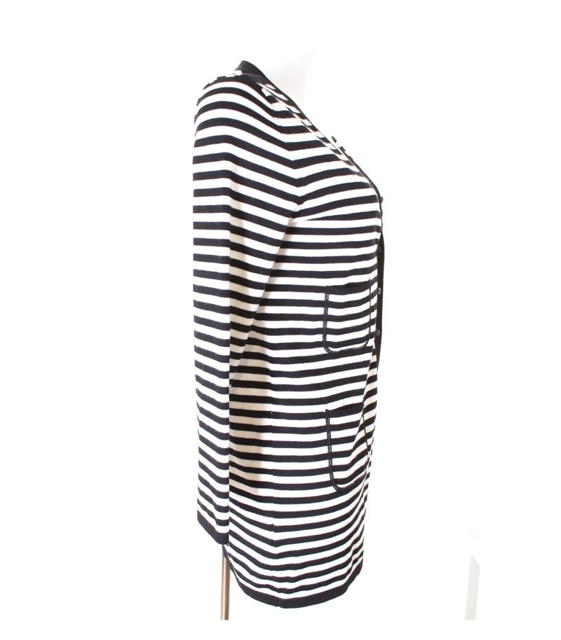 CASSIS Damen Strickjacke Gr. DE 36 Schwarzweiß – Foto 5