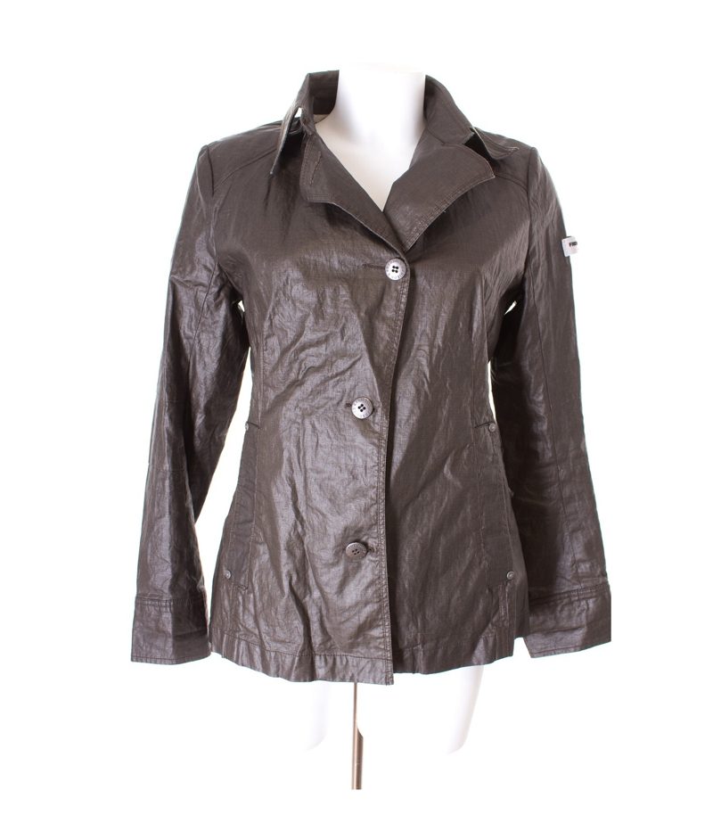 FRIEDA & FREDDIES Damen Jacke reine Gr. DE 38 Braungrün Leinen – Foto 1