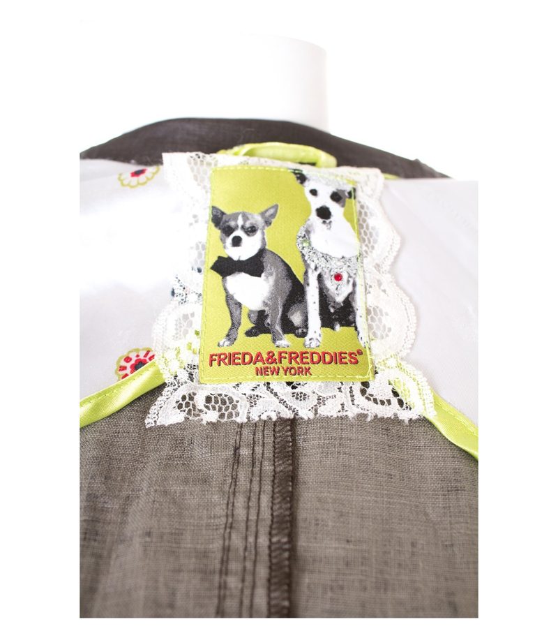 FRIEDA & FREDDIES Damen Jacke reine Gr. DE 38 Braungrün Leinen – Foto 6