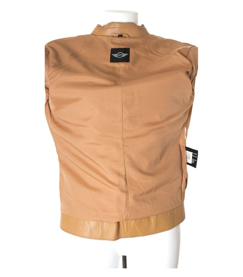 MINI Damen Jacke Gr. S in Braunbeige Leder – Foto 5