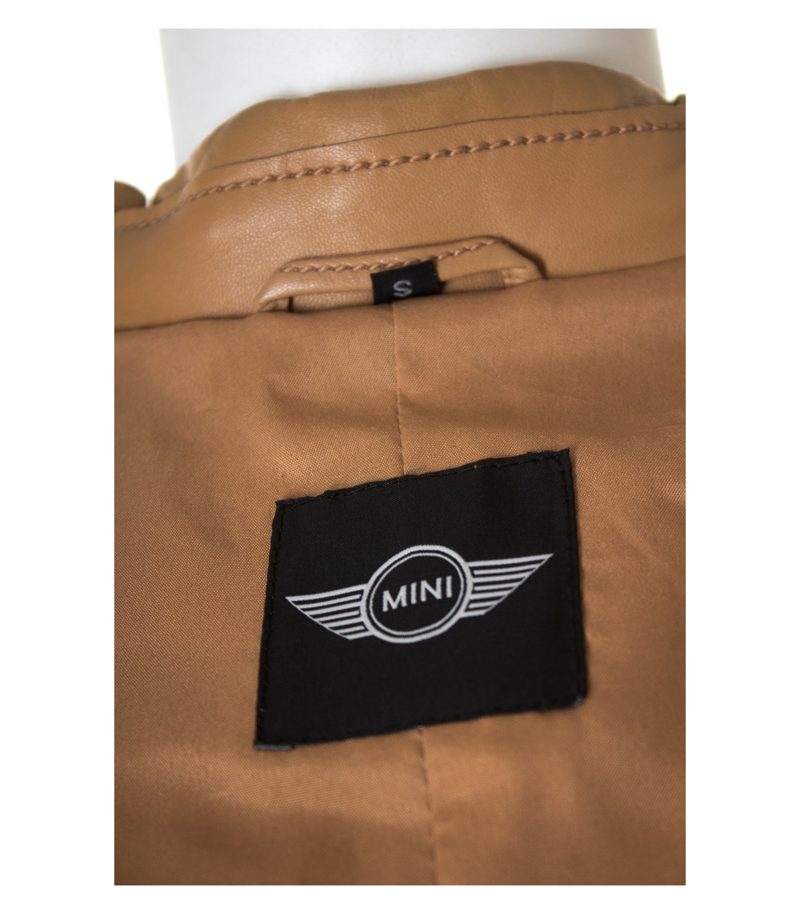 MINI Damen Jacke Gr. S in Braunbeige Leder – Foto 6