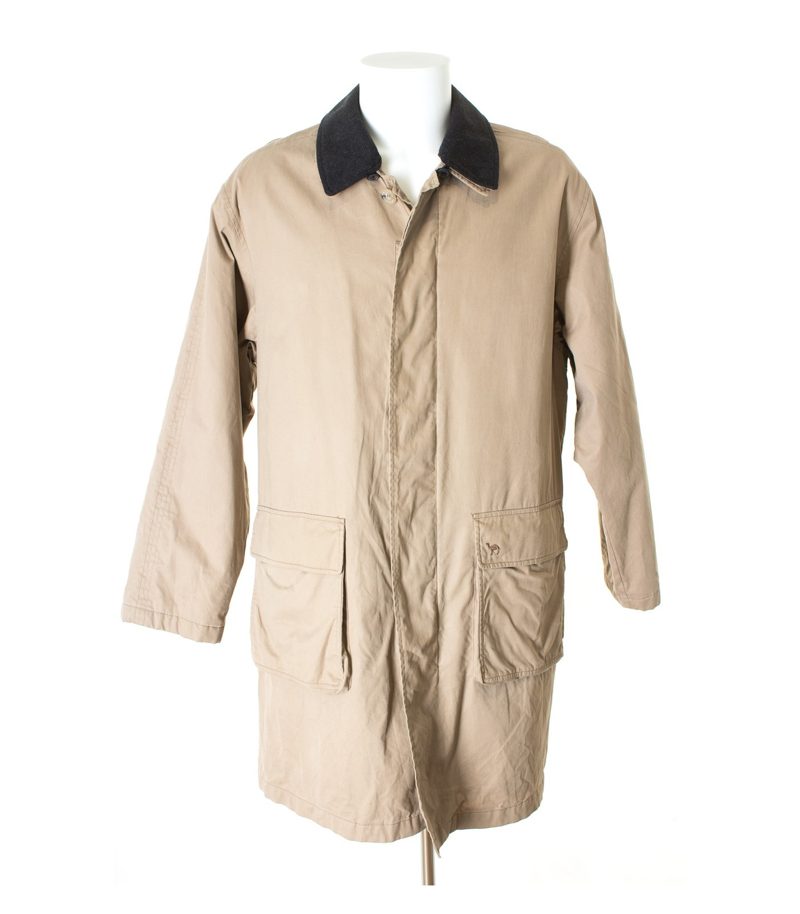 CAMEL Herren Mantel reine Gr. DE 50 in Graubeige Baumwolle – Foto 1
