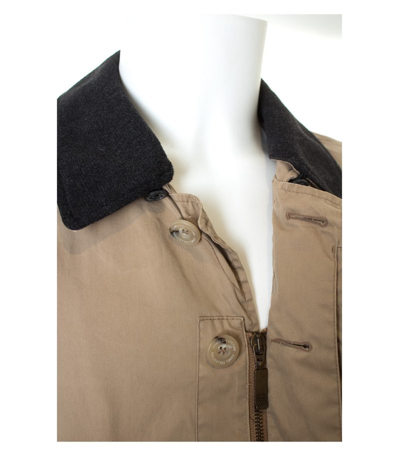 CAMEL Herren Mantel reine Gr. DE 50 in Graubeige Baumwolle – Foto 3