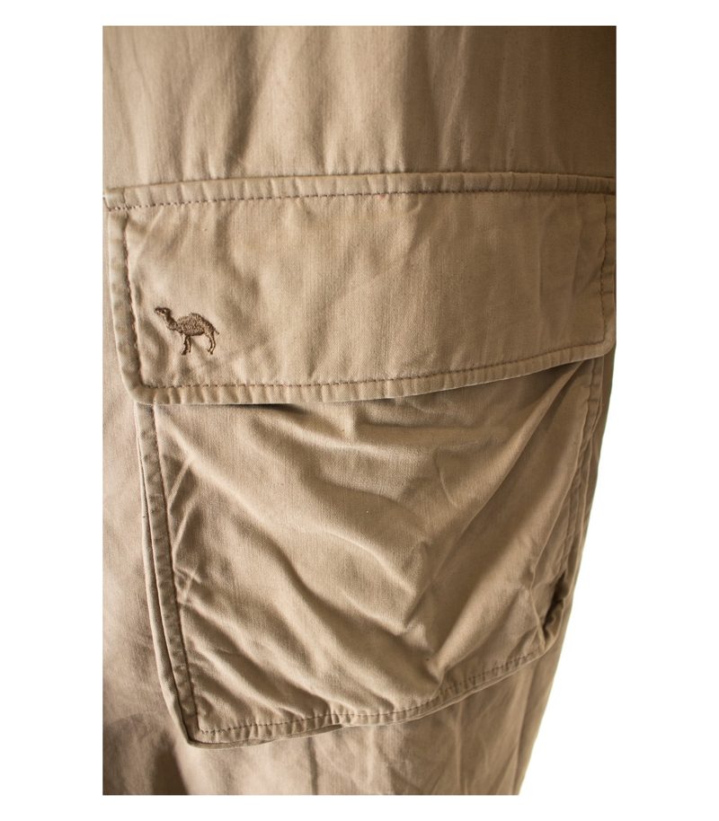 CAMEL Herren Mantel reine Gr. DE 50 in Graubeige Baumwolle – Foto 4
