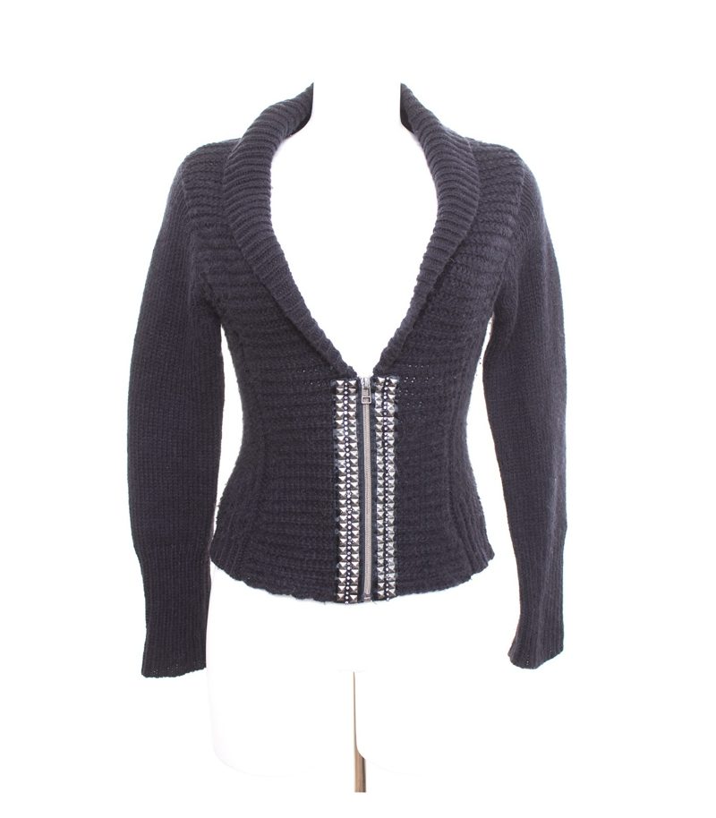 CRISCA Damen Strickjacke Gr. S Blau – Foto 1