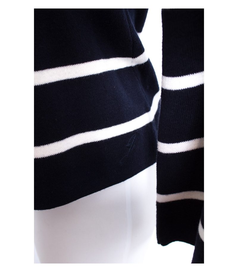 FABRIKEN Damen Strickjacke Gr. XS Blau-Wieß Baumwolle – Foto 3