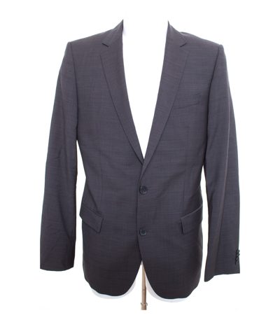 HUGO BOSS Herren Sakko Gr. DE 98 Braungrau Wolle