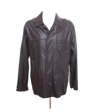 ROBERT DENIL Herren Lederjacke Gr. DE 54 Braun