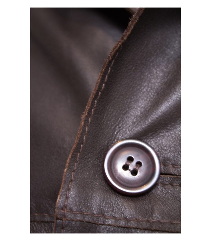 ROBERT DENIL Herren Lederjacke Gr. DE 54 Braun – Foto 3