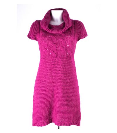 HALLHUBER Damen Kleid Gr. M Mohair-Wolle Strickkleid Knit