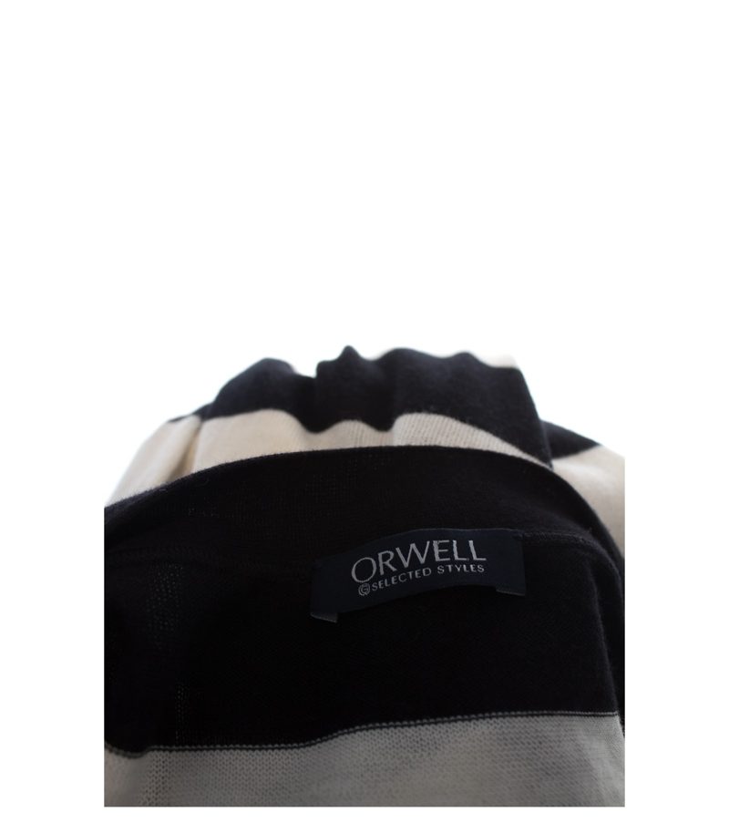 ORWELL Damen Kleid Gr. DE 36 Schwarz-Weiß Baumwolle – Foto 3