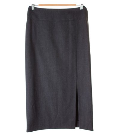 Windsor FINE CLOTHING Damen Rock Gr. DE 38 Grau Wolle