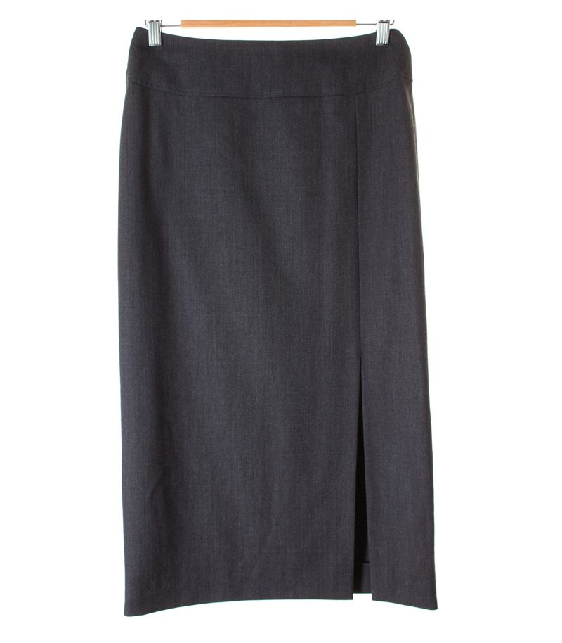 Windsor FINE CLOTHING Damen Rock Gr. DE 38 Grau Wolle – Foto 1