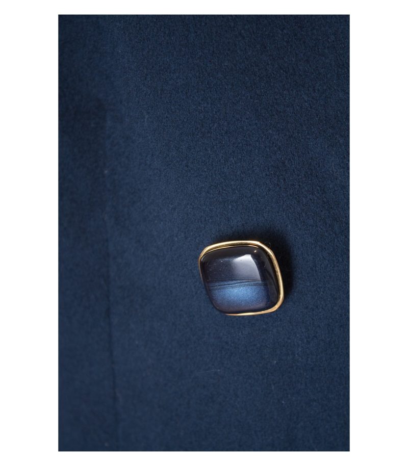 VALENTINO Damen Mantel Wollmantel Doppelreihig Gr. DE 42 Blau – Foto 2