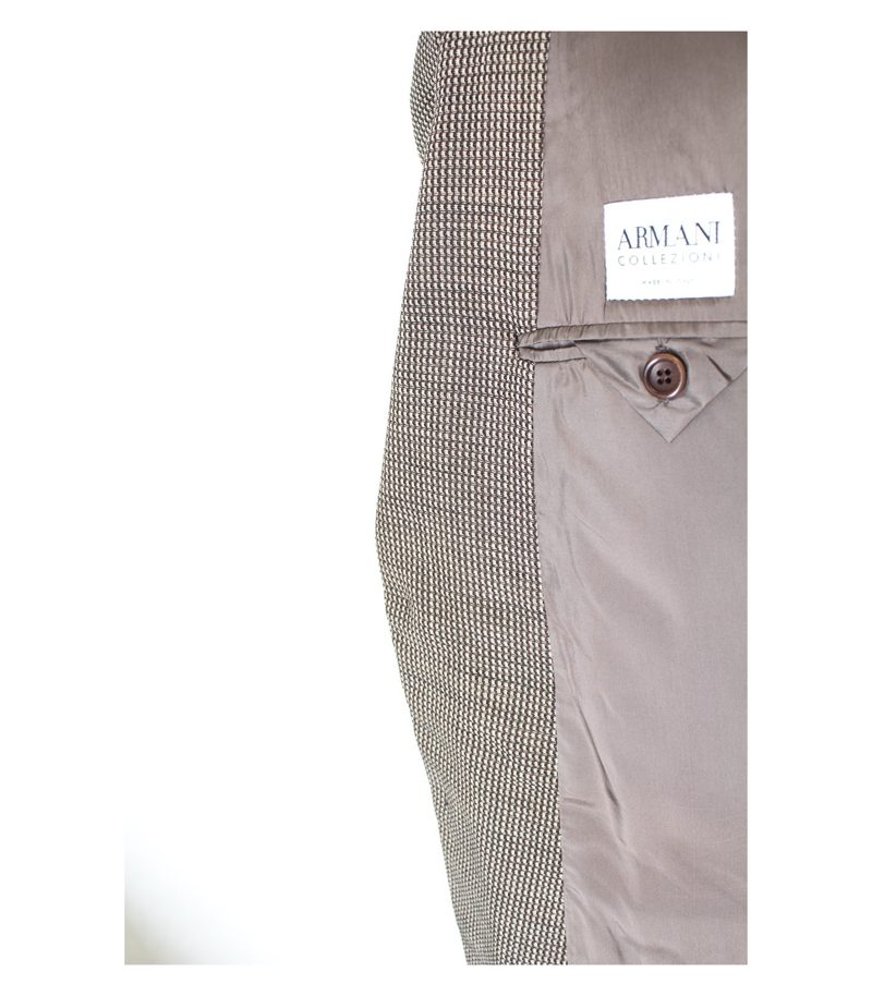 ARMANI COLLEZIONI Herren Sakko Gr. 50 Braun Wolle – Foto 5