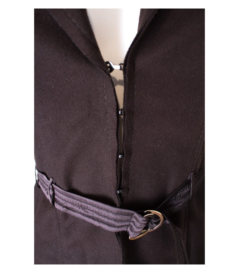 ST.EMILE Damen Blazer Gr. DE 36 Braun Wolle Kaschmir – Foto 2